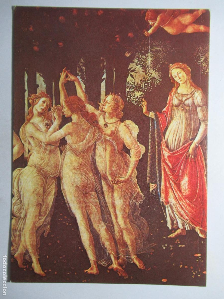 Postales: Sandro Botticelli - Alegor&iacute;a de la Primavera - Foto 1