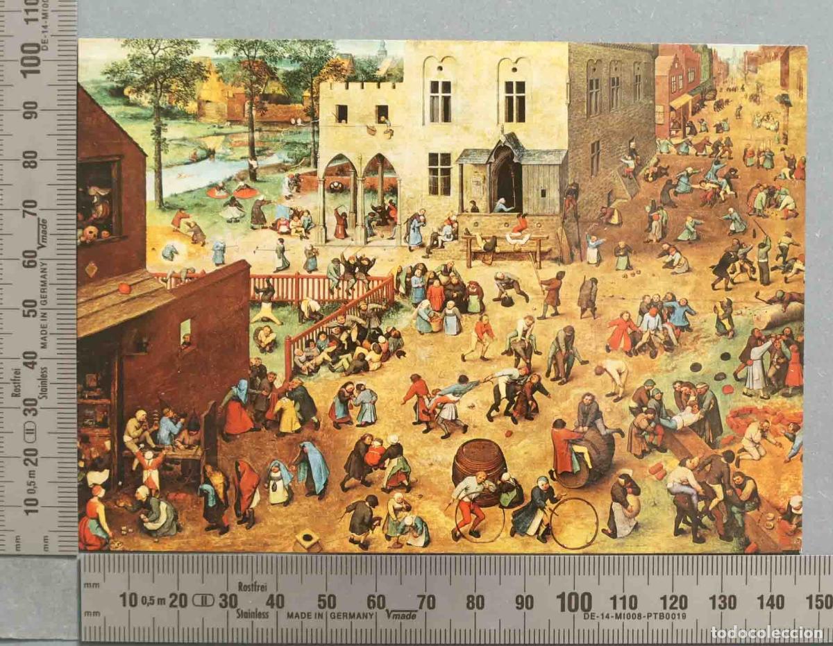 Cartes Postales: POSTAL. KUNSTHISTORISCHES MUSEUM, WIEN PIETER BRUEGEL d. A. (1525/1530&mdash;1569) Kinderspiele, 1560