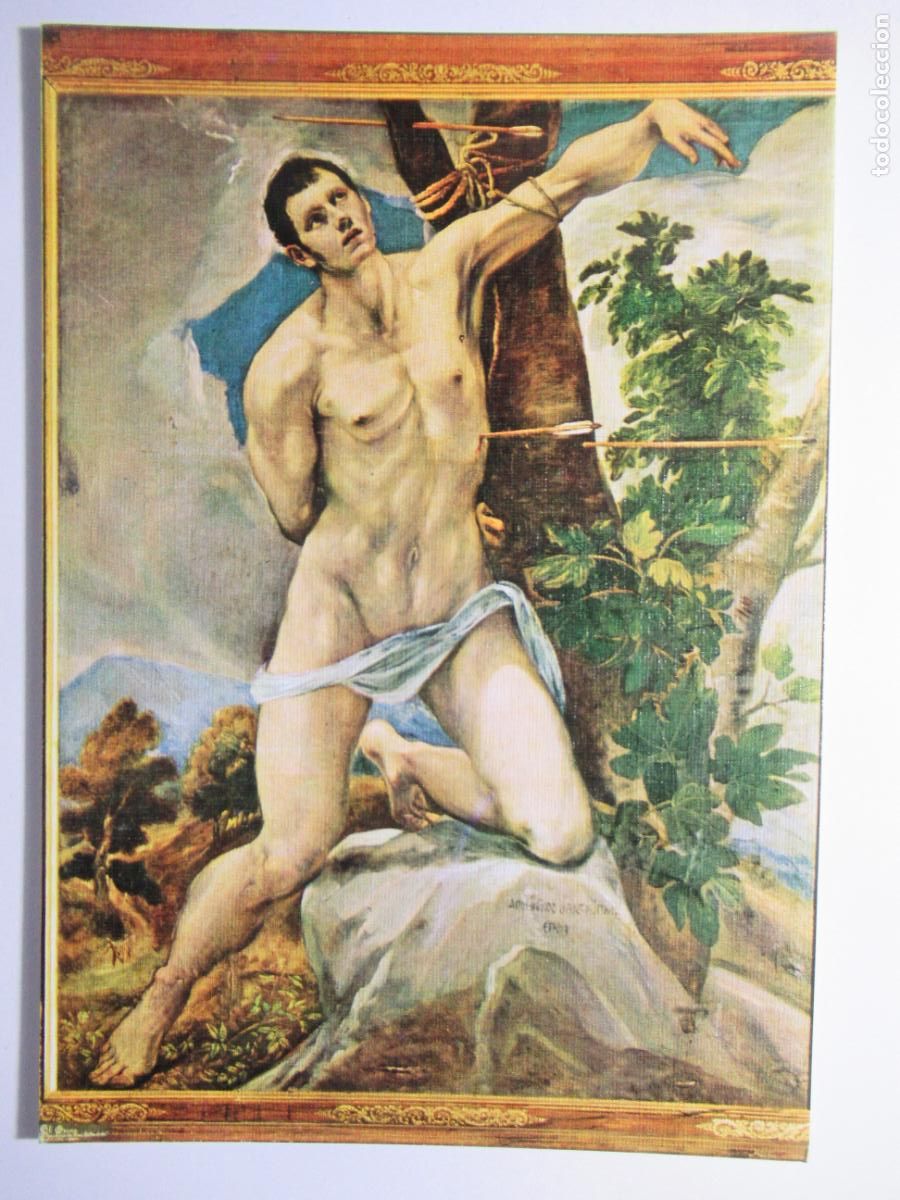 Postales: El Greco - Cuadro de S. Sebasti&aacute;n - Foto 1