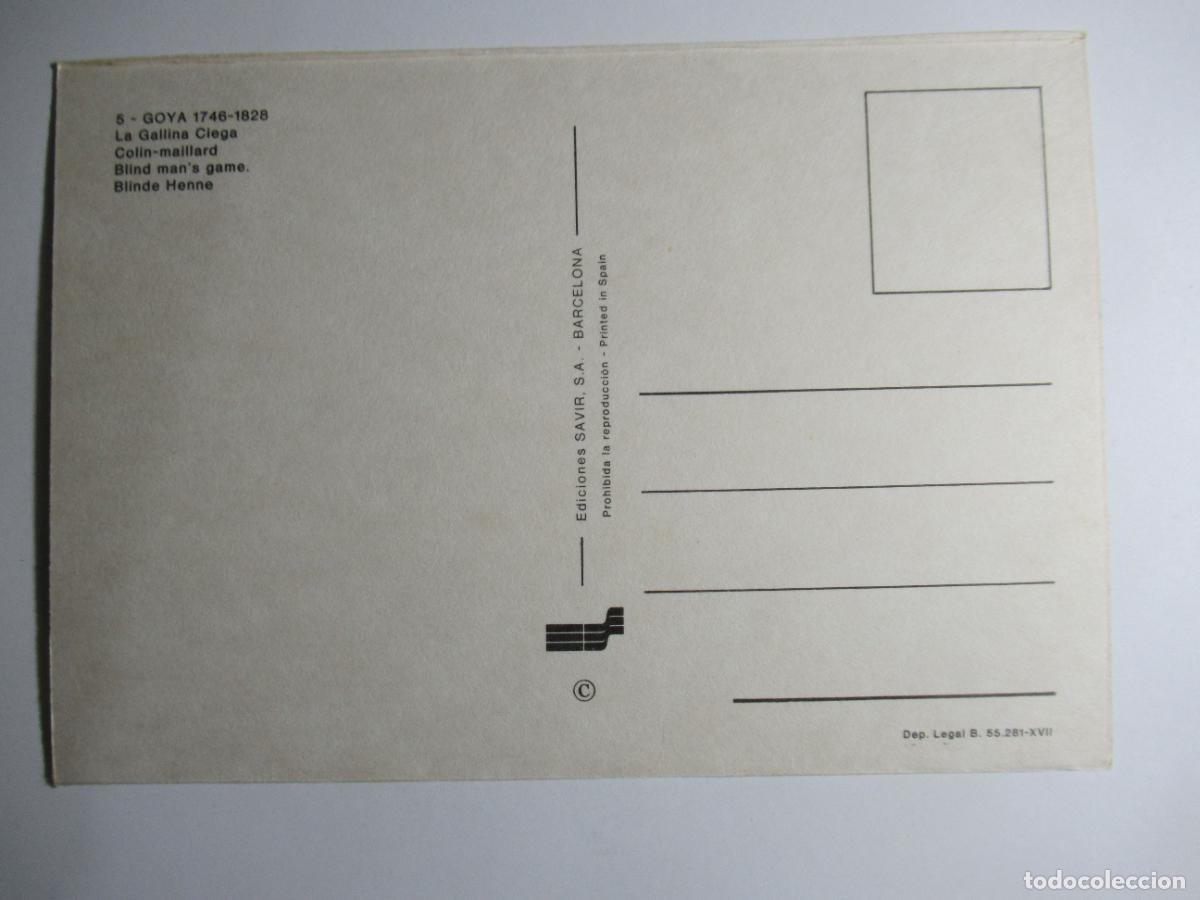 Postales: Goya - La gallina ciega - Foto 2
