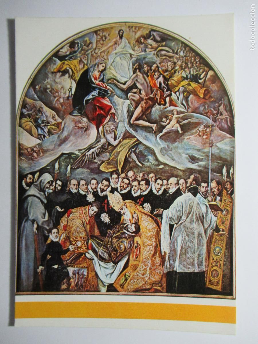 Postales: El Greco - Entierro del Conde de Orgaz - Foto 1