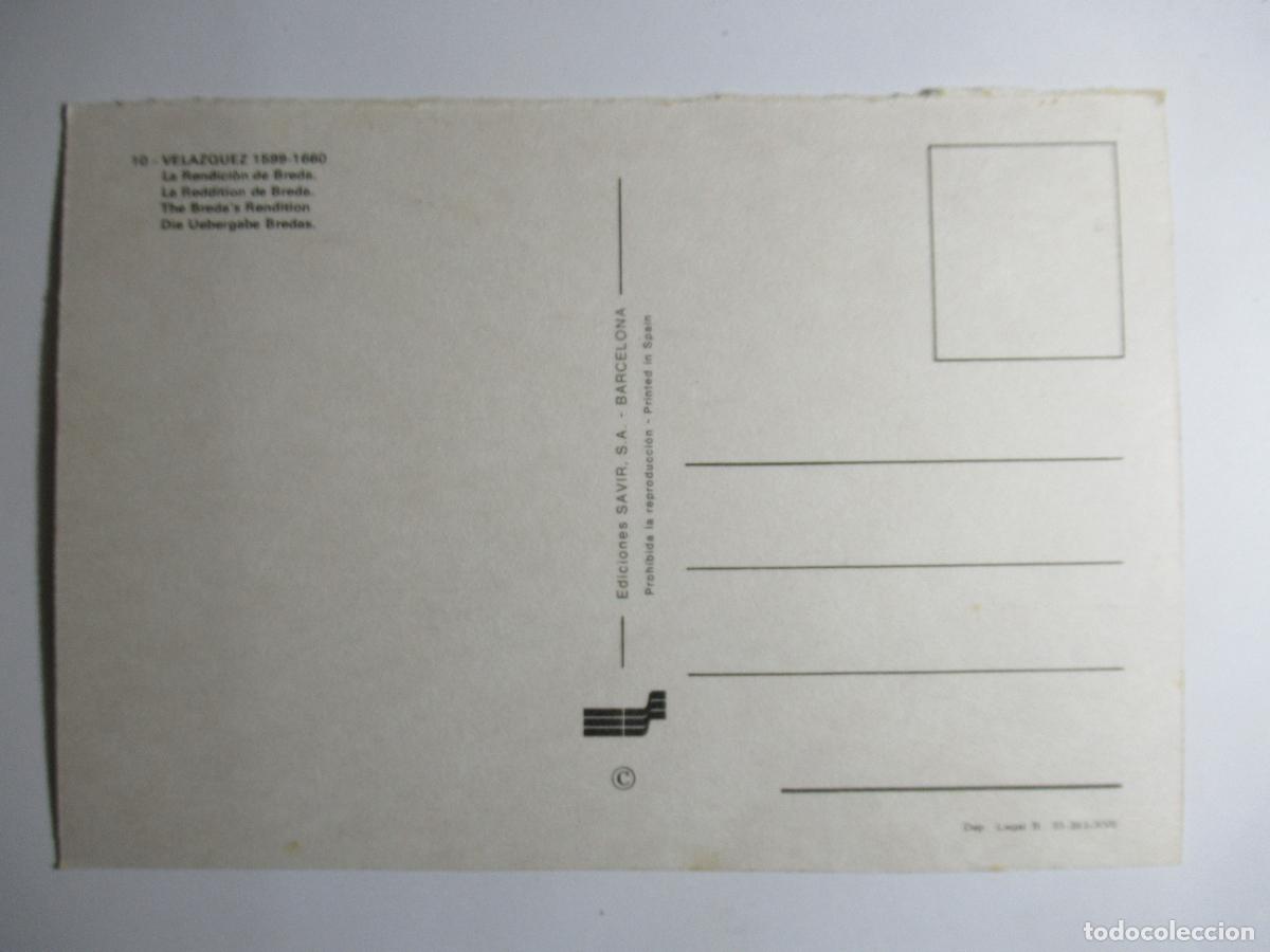 Postales: Vel&aacute;zquez - La rendici&oacute;n de Breda - Foto 2