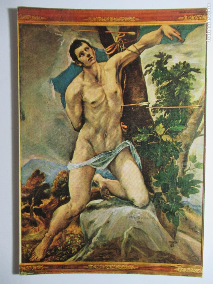 Postales: El Greco - Cuadro de S. Sebasti&aacute;n - Foto 1