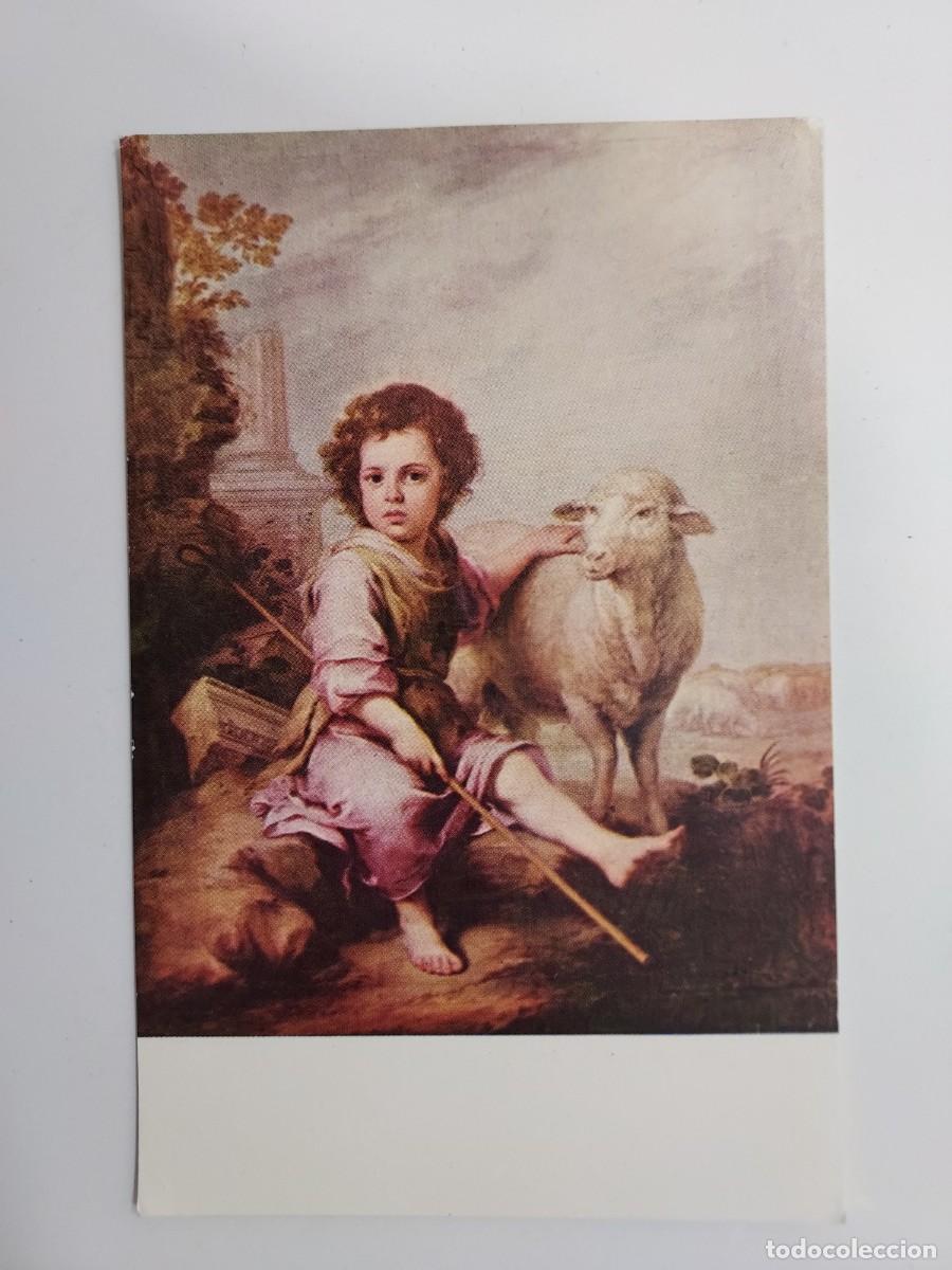 Postales: POSTAL MURILLO EL BUEN PASTOR. SIN CIRCULAR. MUSEO DEL PRADO - Foto 1