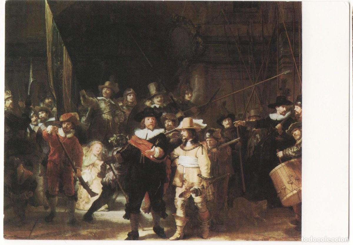 Cartes Postales: Rijksmuseum Amsterdam-Rembrandt-escrita-