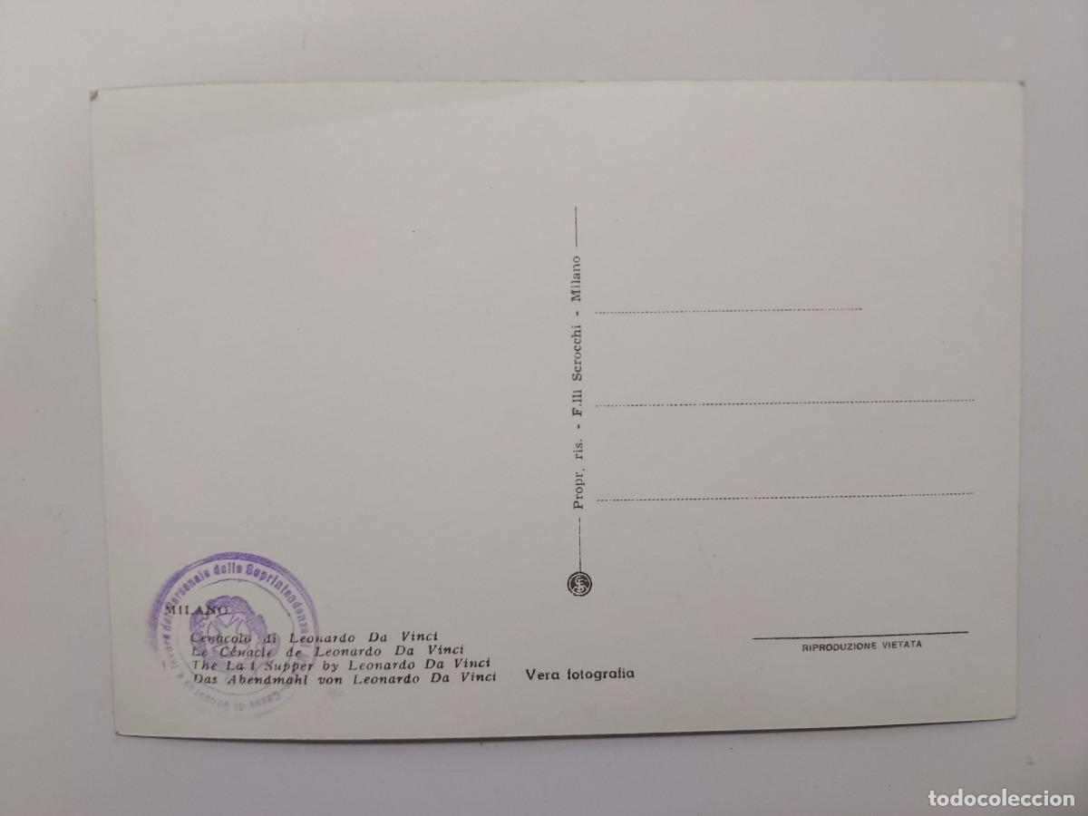 Postales: POSTAL CENACULO DI LEONARDO DA VINCI. MILANO - Foto 2