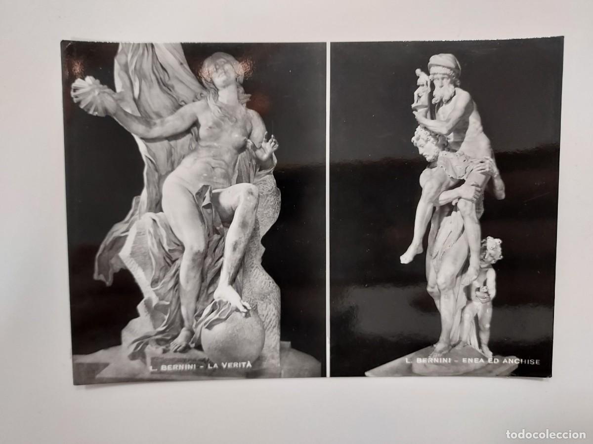 Postales: POSTAL. L. BERNINI - LA VERITA - ENEA ED ANCHISE. E. RICHTER, ROMA - Foto 1