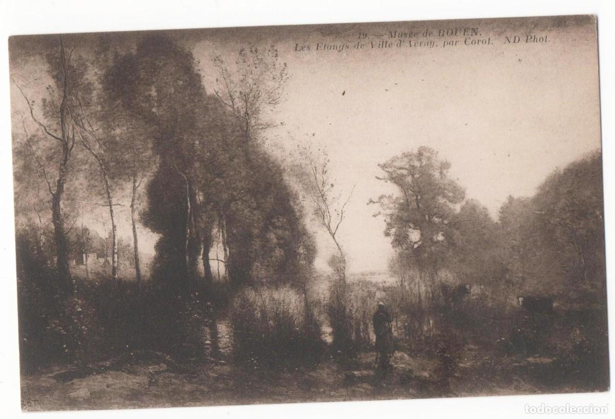 Cartoline: Postal principios del XX-Museo de Rouen-Corot- sin circular