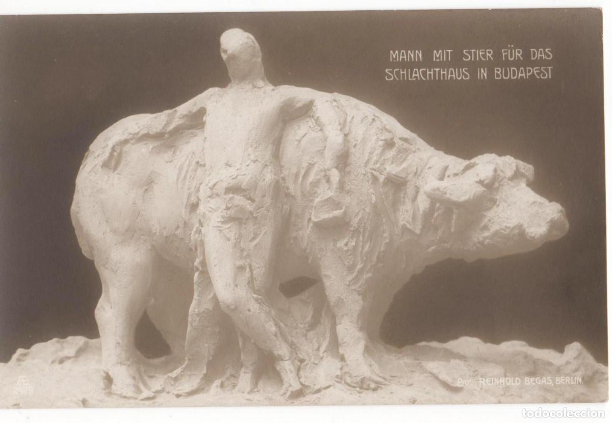 Postais: Postal principios del XX-Escultura- Budapest--sin circular-