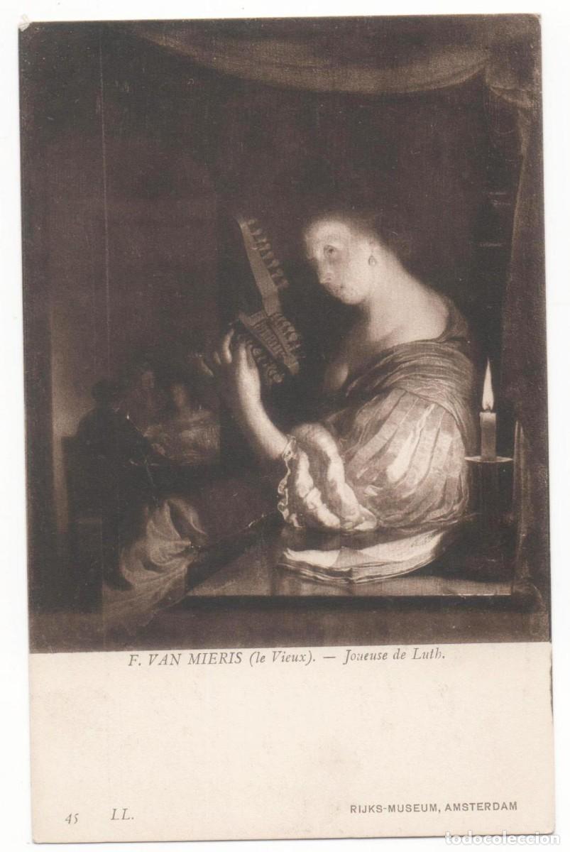 Cartes Postales: Postal principios del XX-Museo Rijks Amsterdam- Mieris -sin circular-