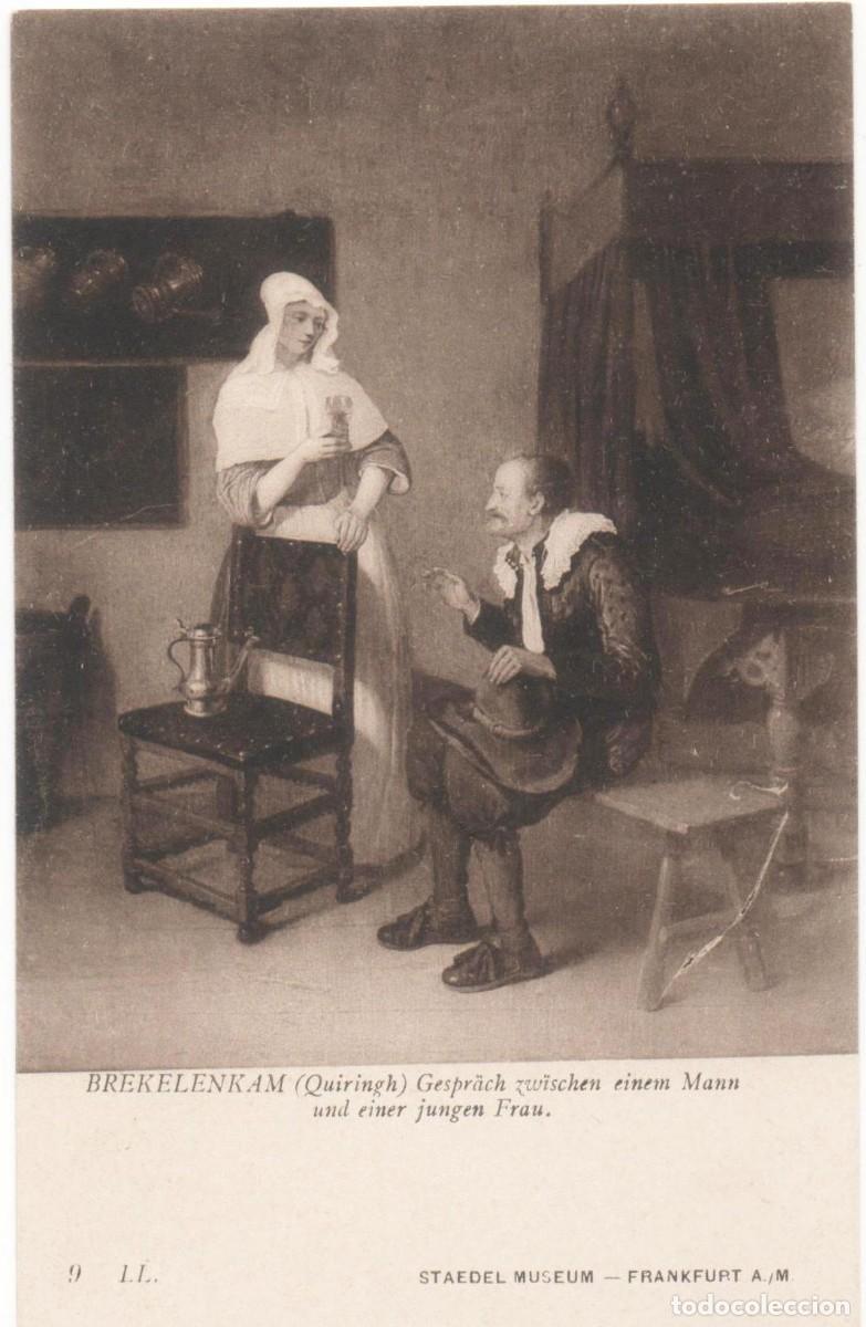 Cartes Postales: Postal principios del XX-Museo Staedel- Framfurt-Brekelenkam -sin circular-