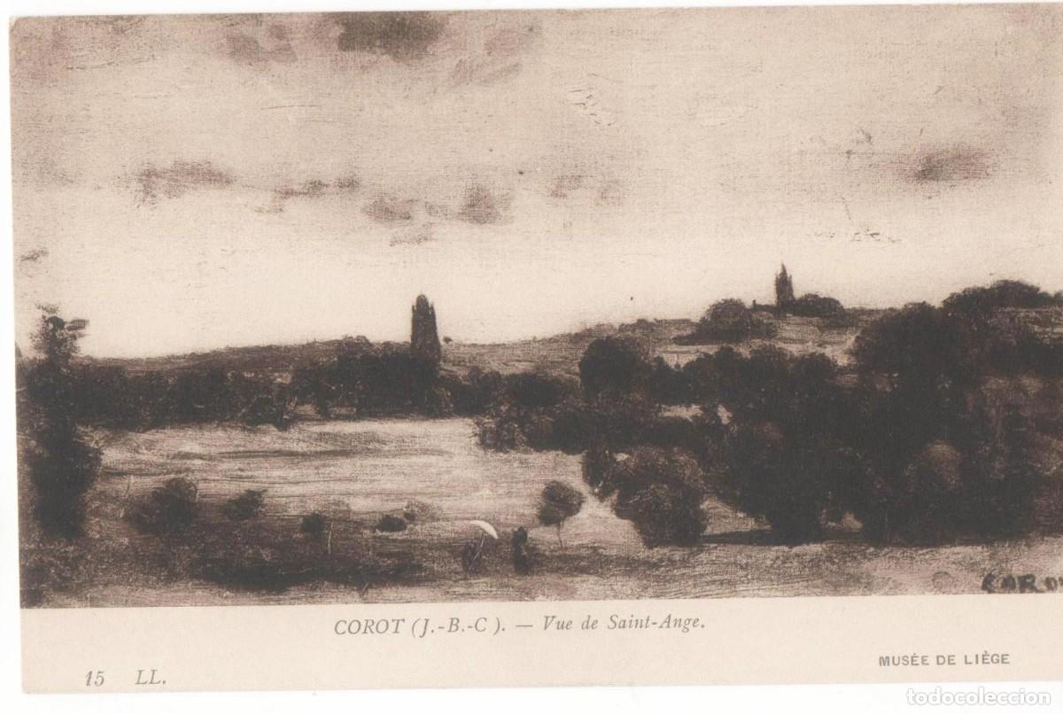 Cartes Postales: Postal principios del XX-Museo de Lieja- Corot-sin circular-
