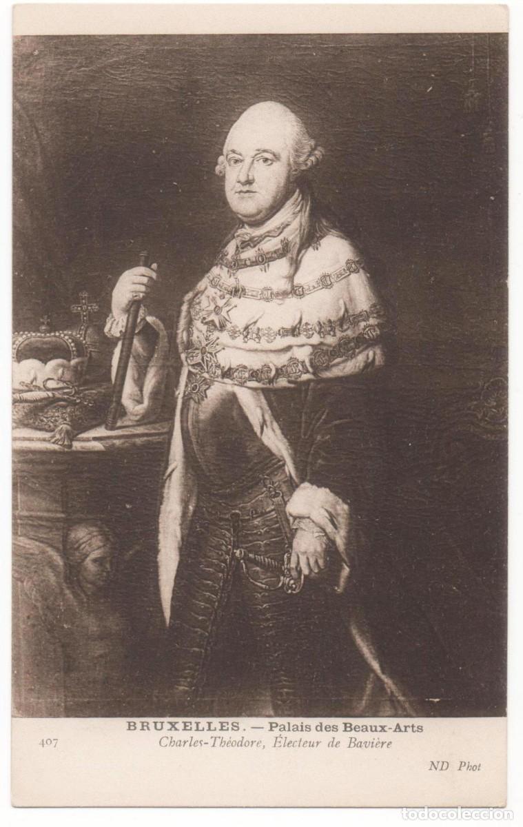 Cartes Postales: Postal principios del XX-Museo de Bruxelas-Charles Theodore-sin circular-