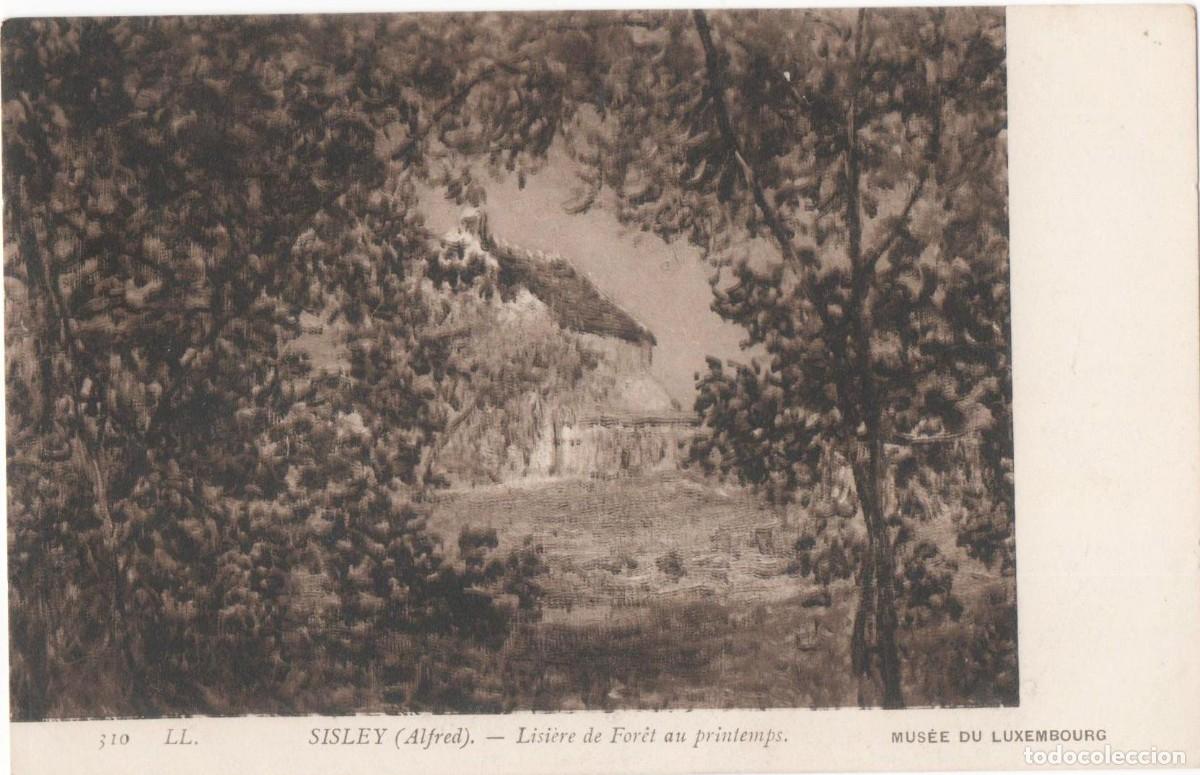 Postais: Postal principios del XX-Museo de Luxemburgo-Sisley-sin circular-