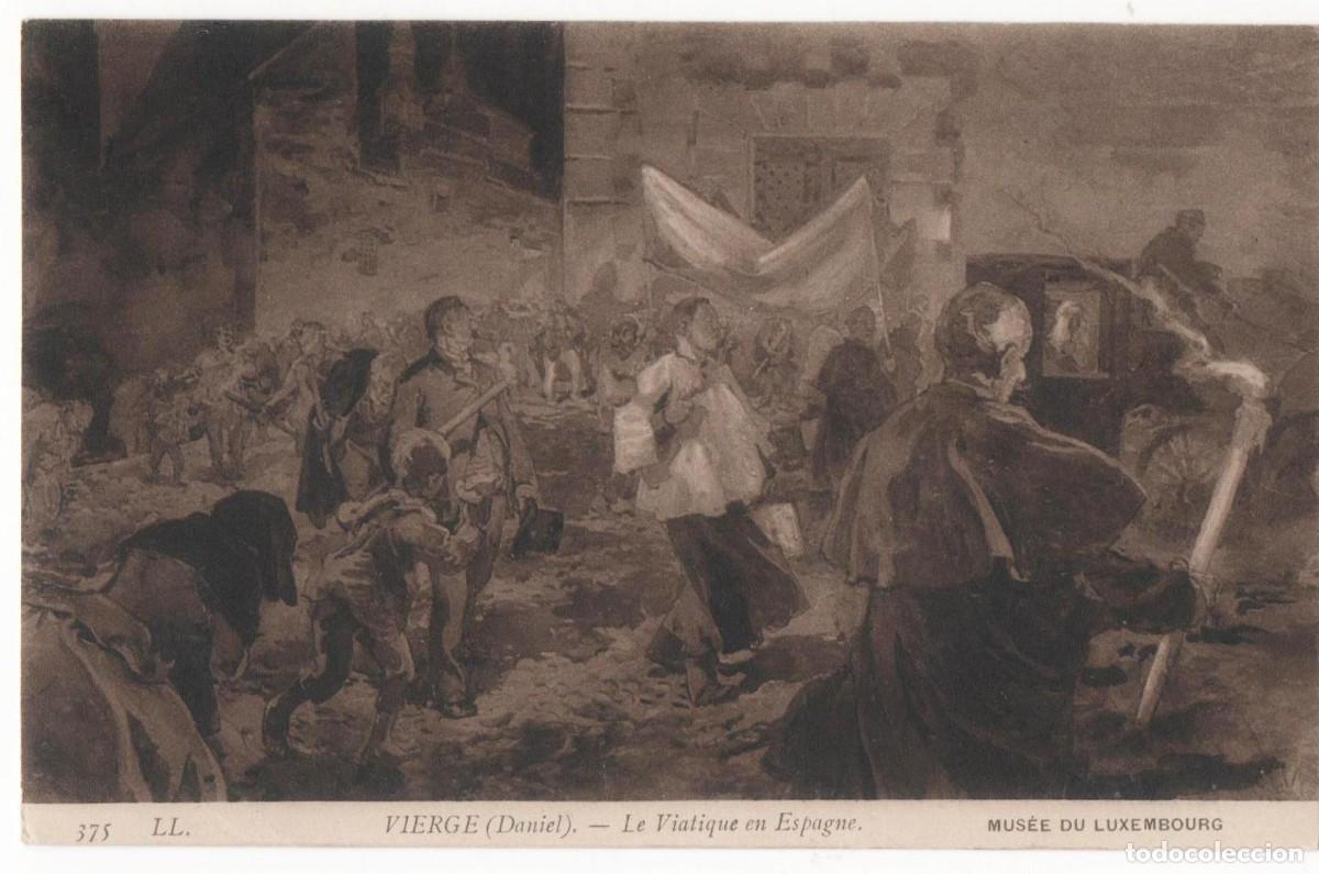 Cartoline: Postal principios del XX-Museo de Luxemburgo-Vierge-sin circular-