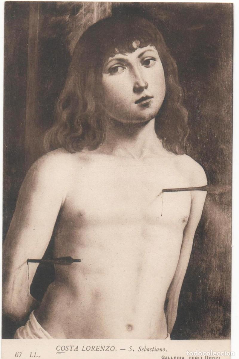 Cartoline: Postal principios del XX-Galer&iacute;a Uffizi- Costa Lorenzo-sin circular-
