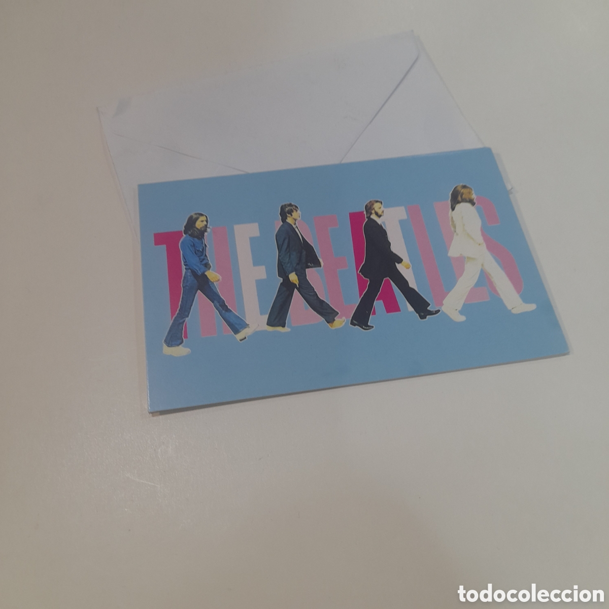 Postales: Postal con sobre Beatles - Foto 1