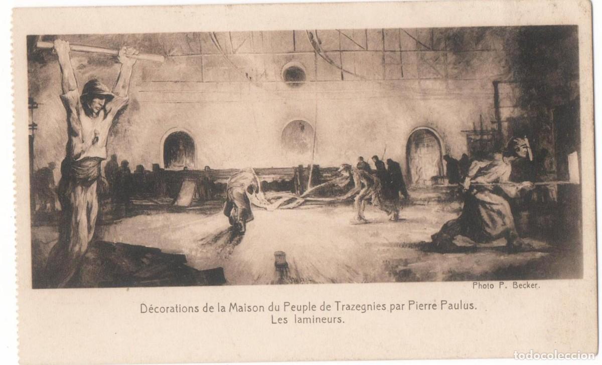 Cartes Postales: Postal principios del XX-Decoraci&oacute;n en Trazegnies-Pierre Paulus- -sin circular-