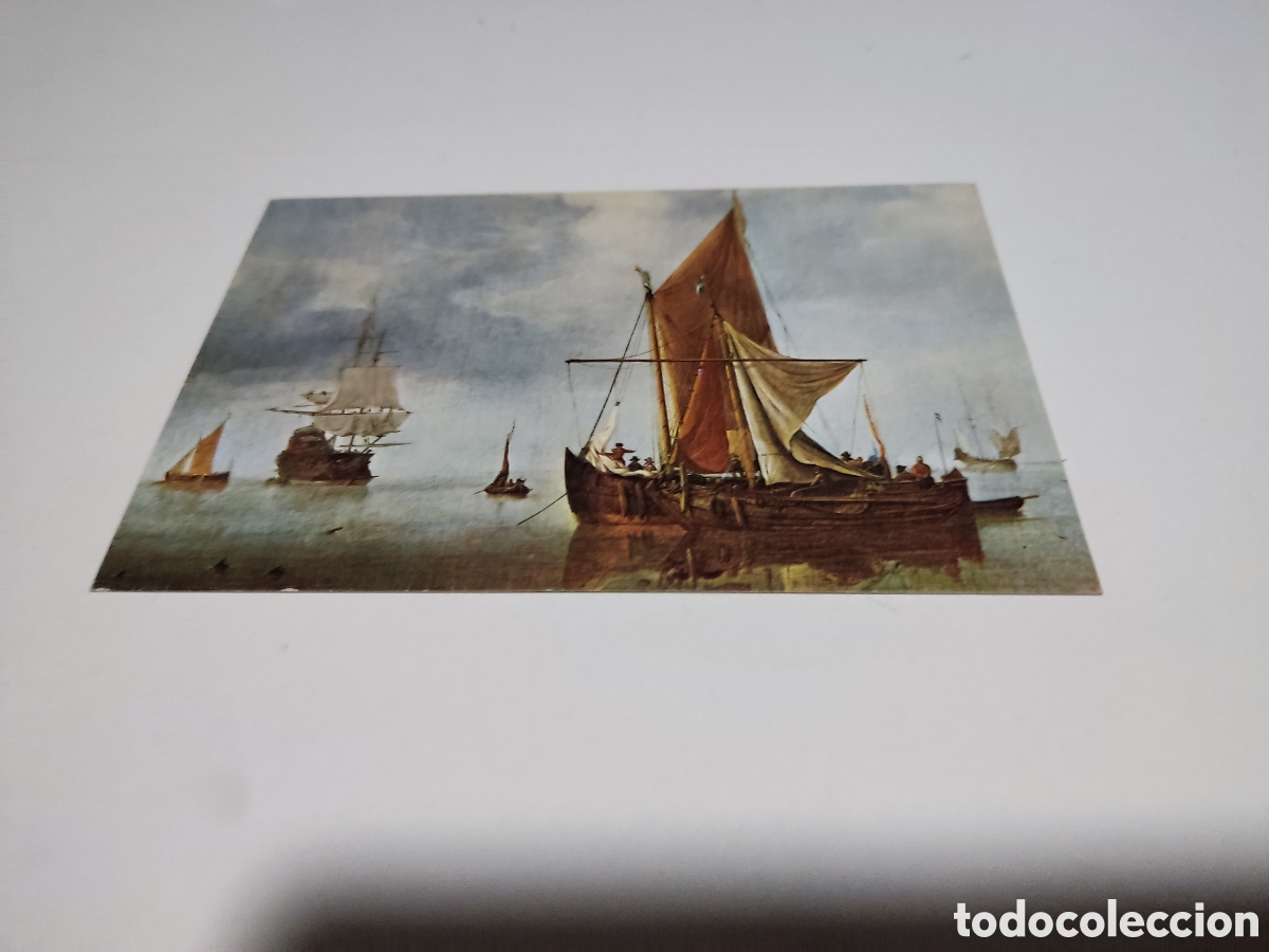 Postkarten: Postal Arte mar en calma,willem van der Velde