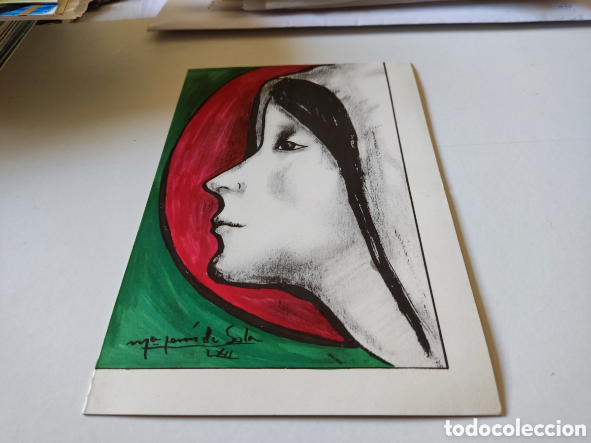 Cartes Postales: Postal dibujo de Mar&iacute;a Jes&uacute;s De Sola