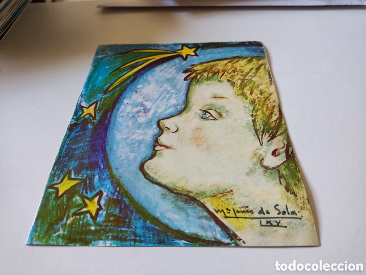Cartes Postales: Postal dibujo de Mar&iacute;a Jes&uacute;s De Sola FIRMADO a mano por la artista