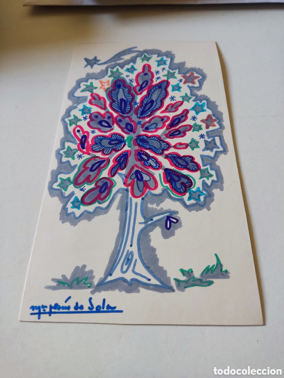 Cartes Postales: Postal dibujo de Mar&iacute;a Jes&uacute;s De Sola