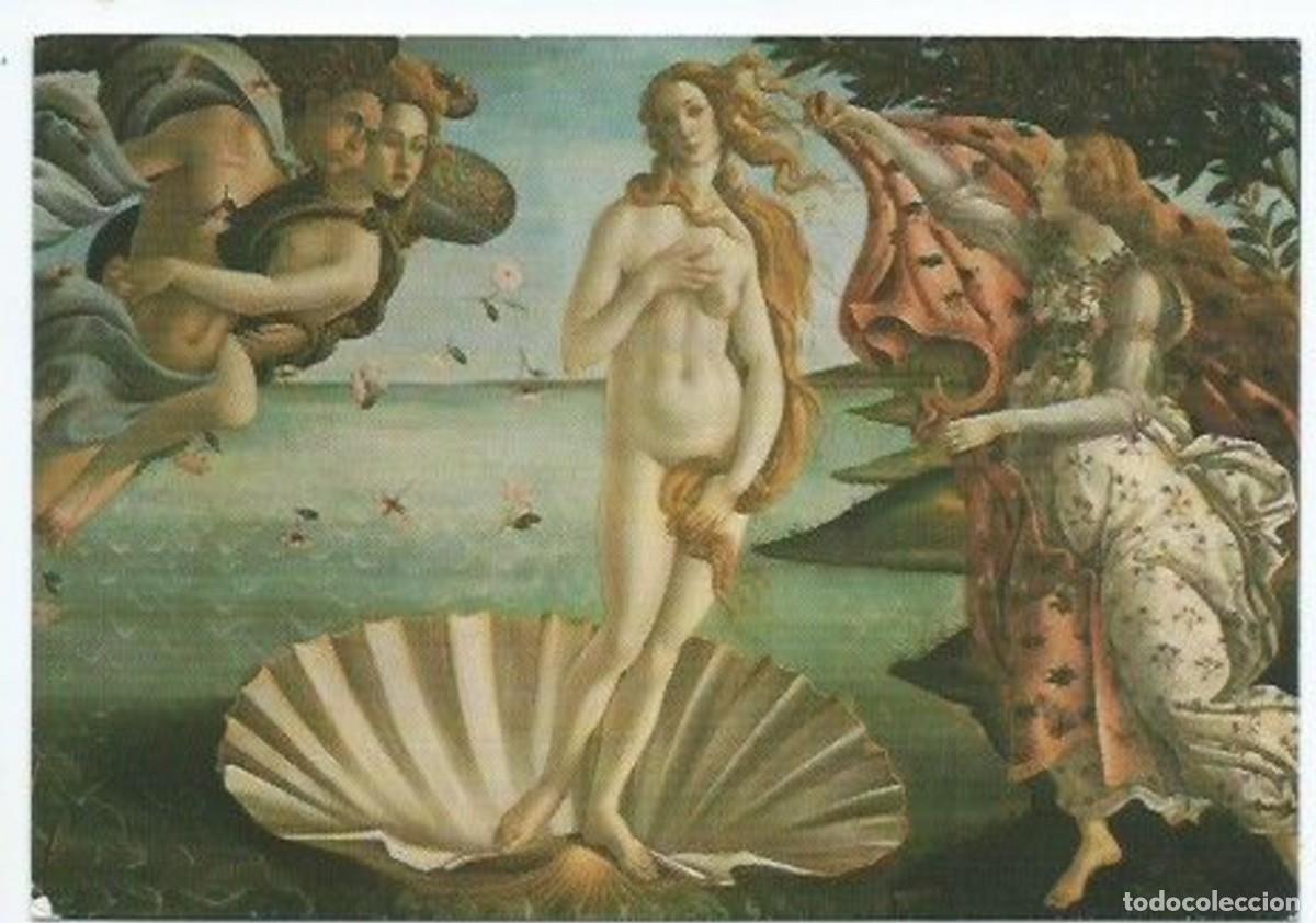 Postkarten: NASCITA DI VENERE - BIRTH OF VENUS.- GALLERIA UFFIZI.- FIRENZE / ITALIA