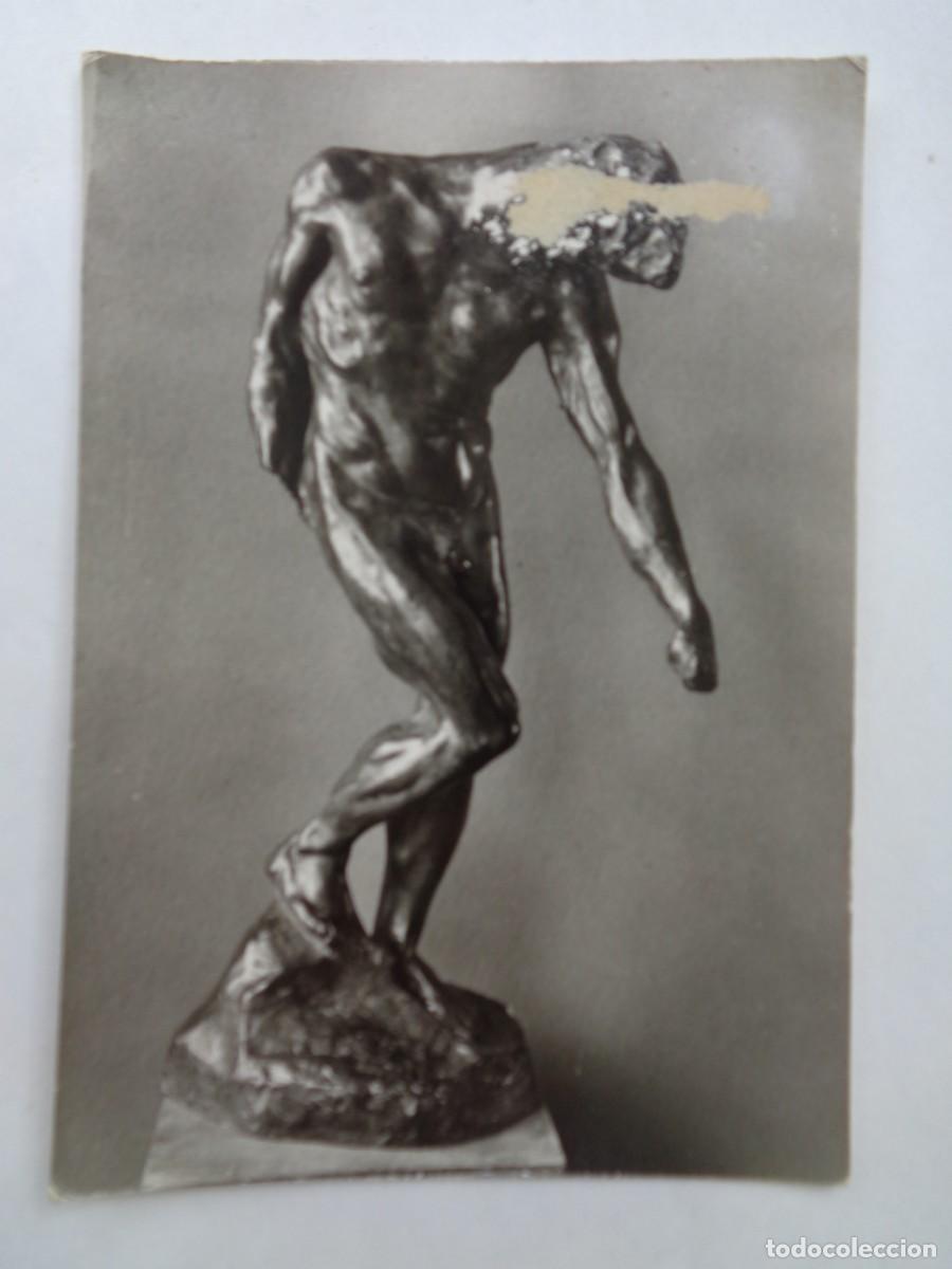 Cartes Postales: POSTAL DE ESCULTURA DE RODIN : L&acute;OMBRE . MUSEO DE RODIN ( FRANCIA ) . A&Ntilde;OS 50
