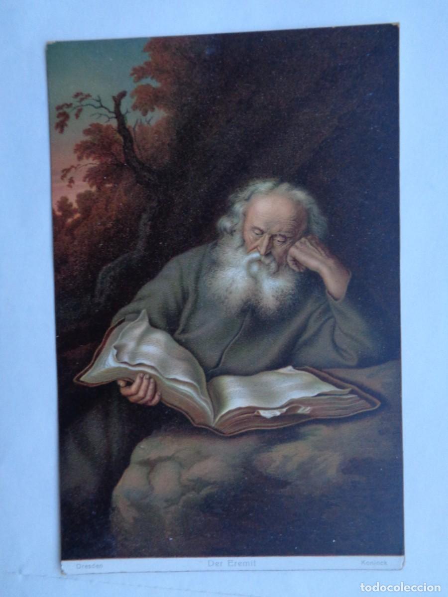 Cartes Postales: POSTAL DE PINTURA DE KONINCK : EL EREMITA . ALEMANA DE PRINCIPIOS SIGLO