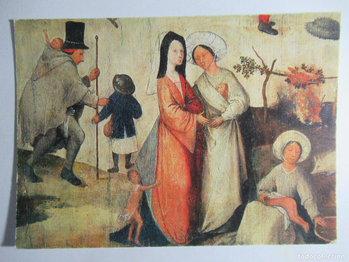 Postales: El Bosco - El Carro de Heno. Fragmento - Foto 1