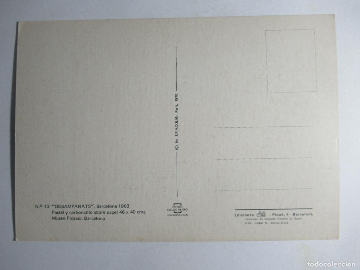Postales: Desamparats - Museo Picasso - Barcelona - Foto 2