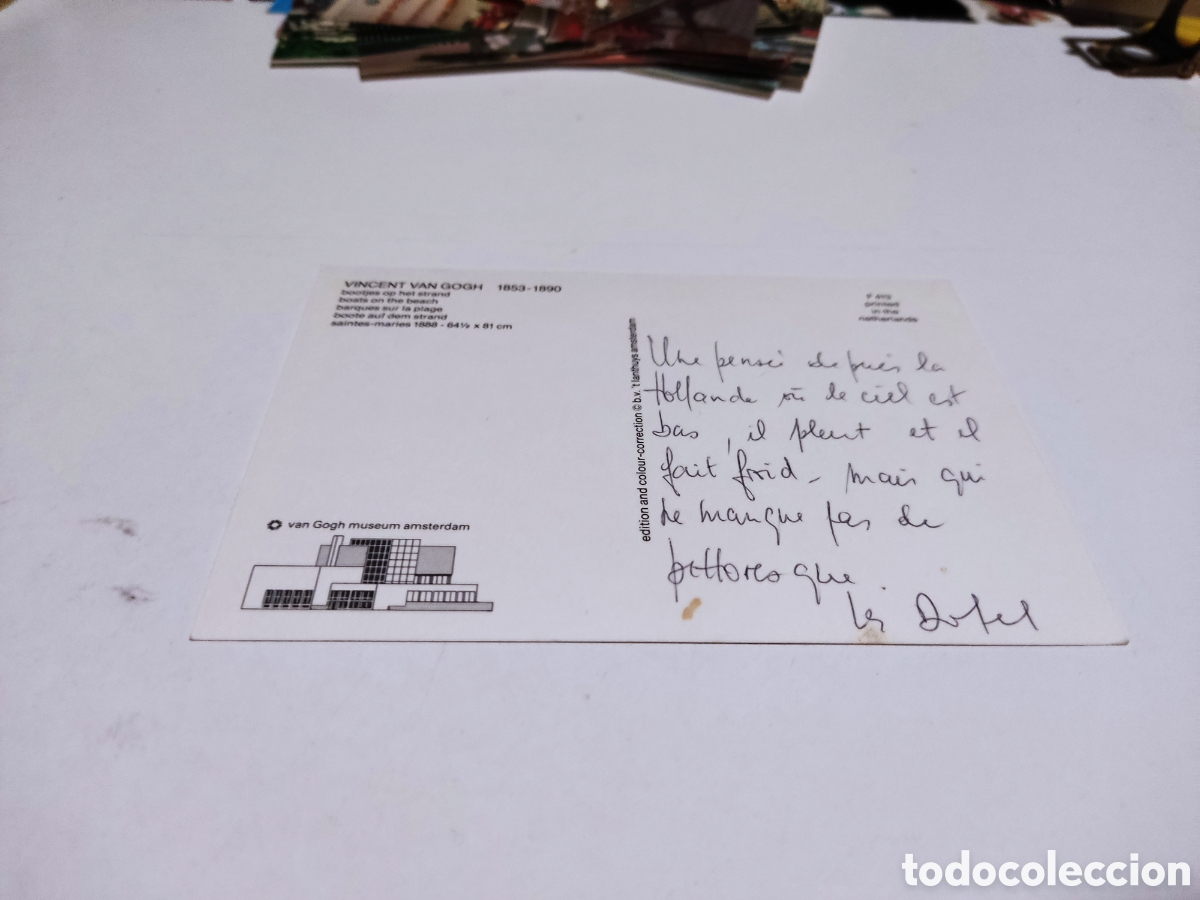 Postales: Postal Arte Vincent Van Gogh, barcas - Foto 2