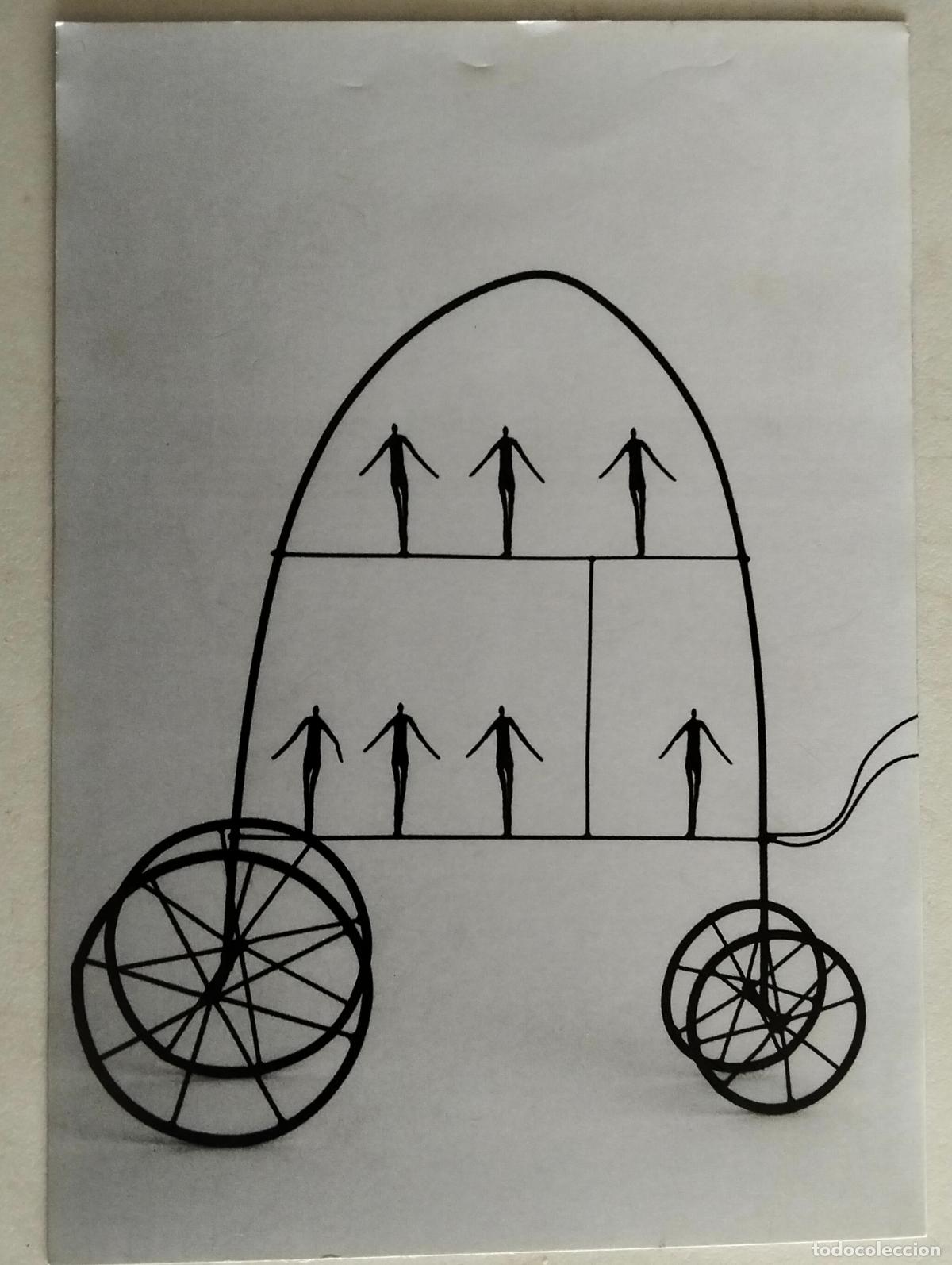 Cartes Postales: POSTAL, ESCULTURA AUTOBUS, GALERIA RAQUEL PONCE, FOTO ANTONIO CORTES