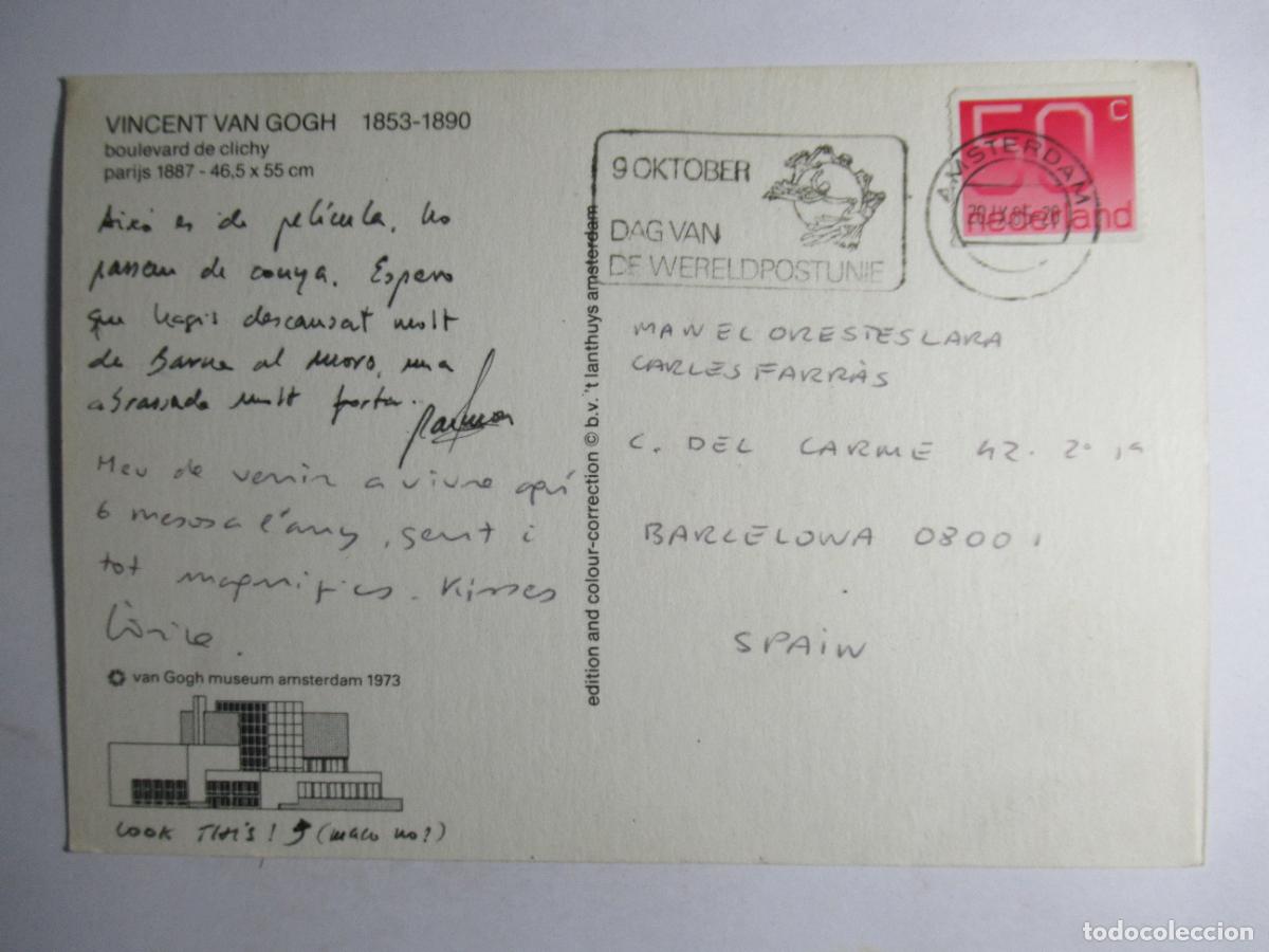 Postales: Vincent Van Gogh - Boulevard de Clichy. Par&iacute;s - Foto 2
