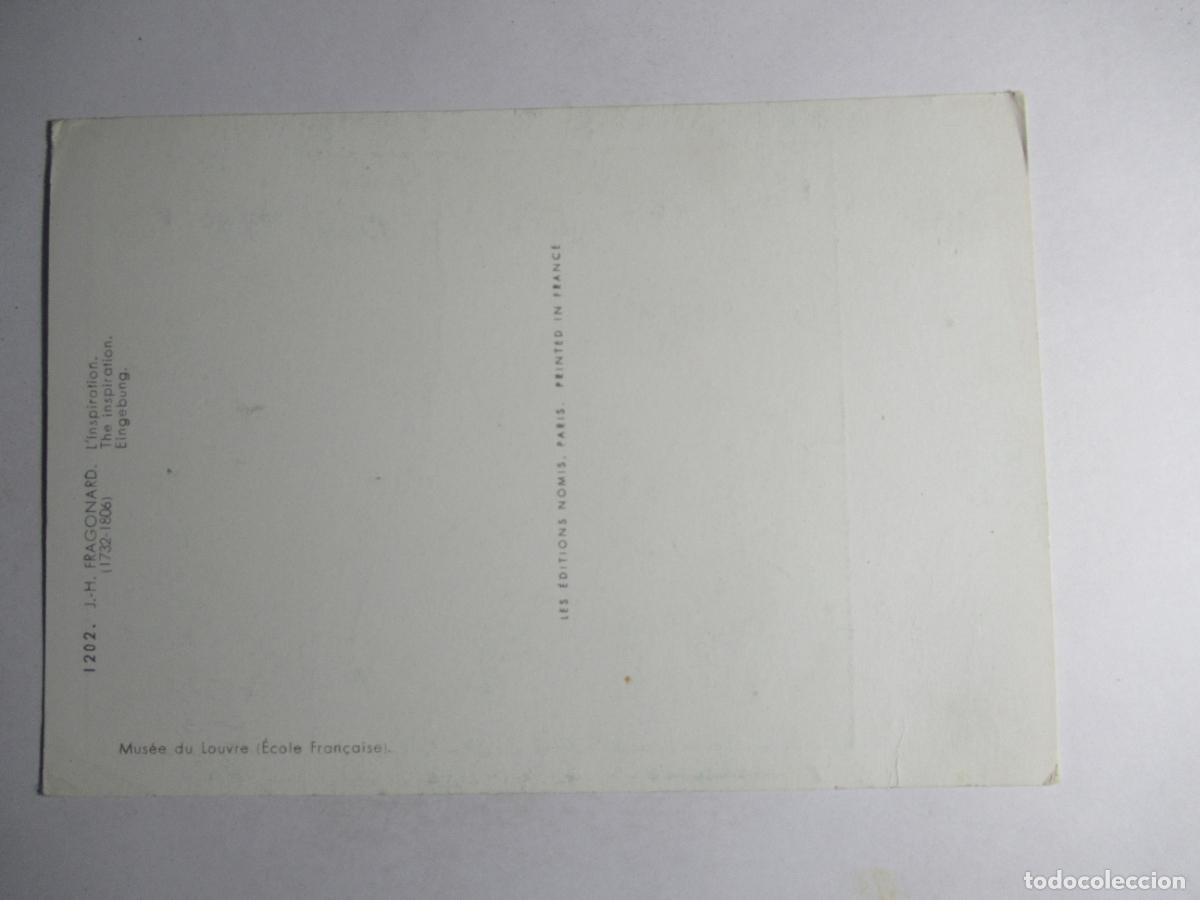 Postales: J.H. Fragonard - Linspiration - Foto 2