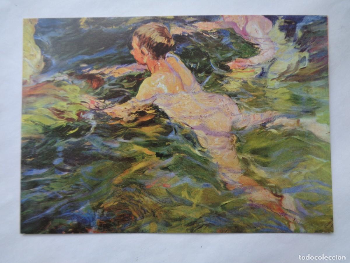 Postkarten: POSTAL DE PINTURA DE SOROLLA : EL NADADOR . MUSEO SOROLLA . A&Ntilde;OS 60