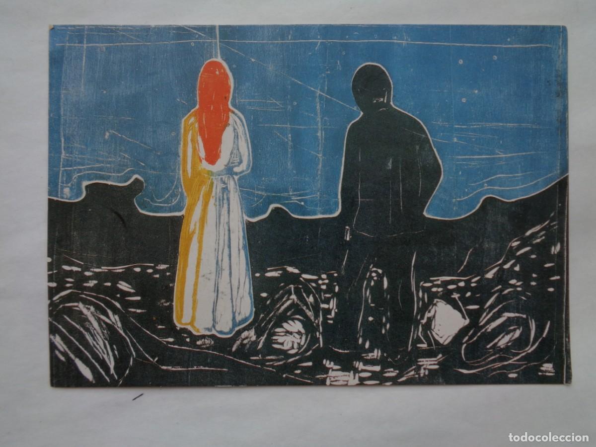 Postkarten: POSTAL DE PINTURA DE EDVARD MUNCH : DOS PERSONAS. MUSEO MUNCH .... 12,5 X 18 CM