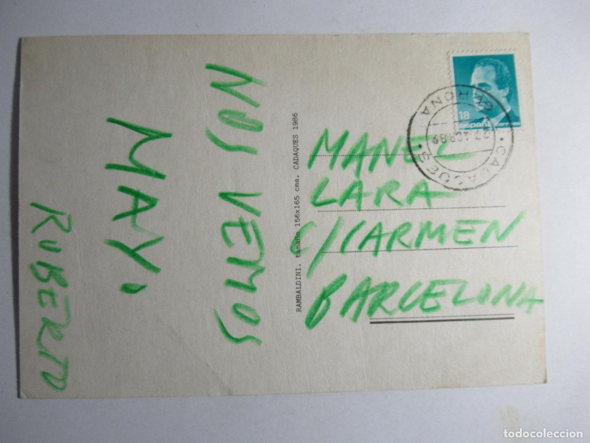 Postales: Rambaldini - cadaqu&eacute;s 1986 - Foto 2
