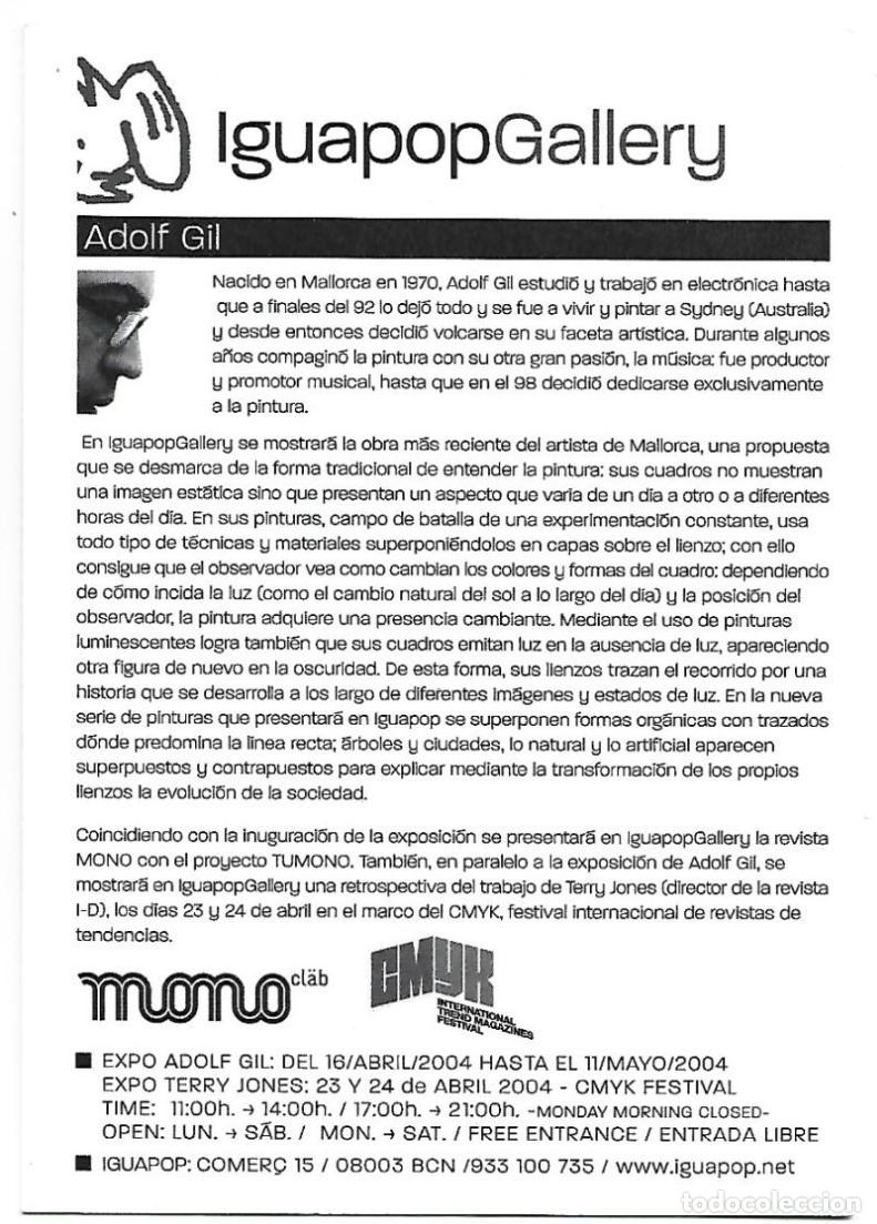 Postales: &rdquo; IGUAPOPGALLERY &rdquo;.- ADOLF GIL - Foto 2