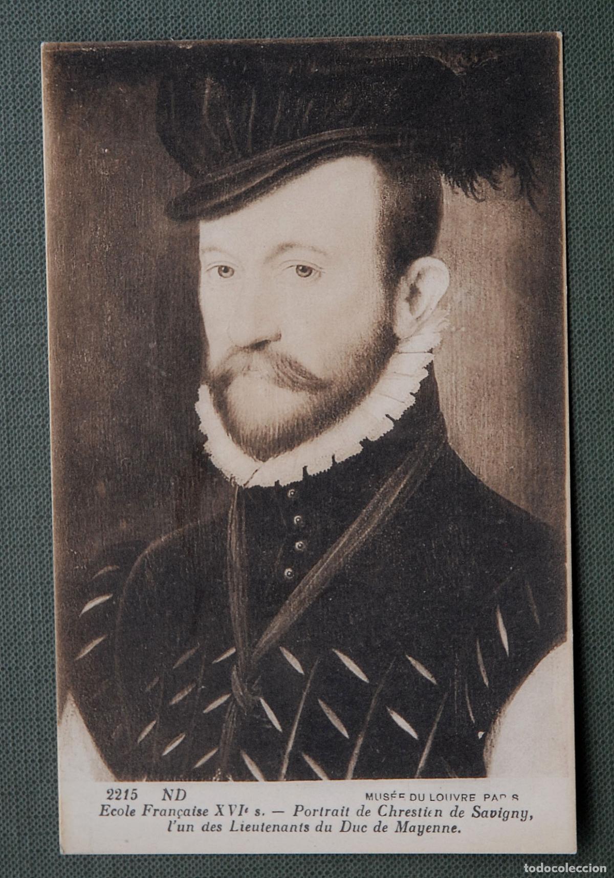 Postales: Antigua postal - 2215 ND - Portrait de Chrestien de Savigny - MUS&Eacute;E DU LOUVRE PARIS - L&Eacute;VY ET NEURDE