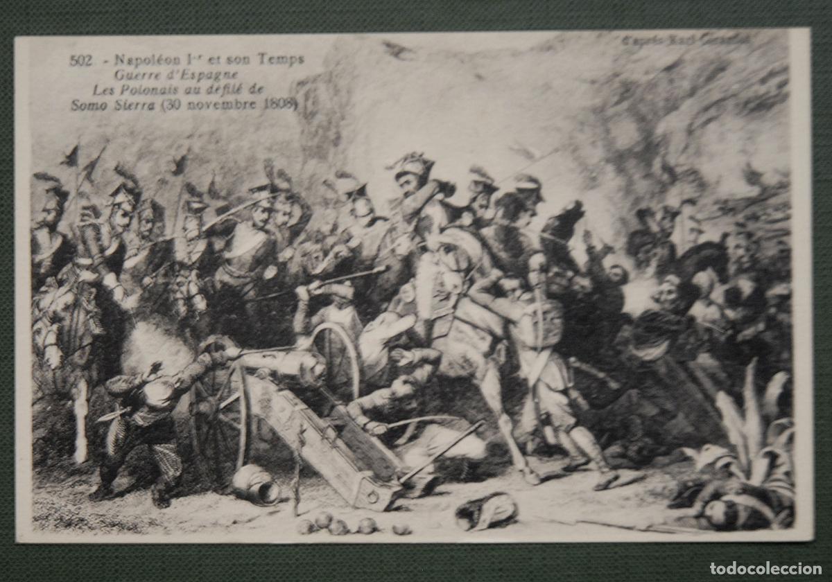 Postales: Antigua postal - 502.- NAPOLEON 1&ordm; ET SON TEMPS - GUERRE D&acute;ESPAGNE (30 NOVEMBRE 1808)