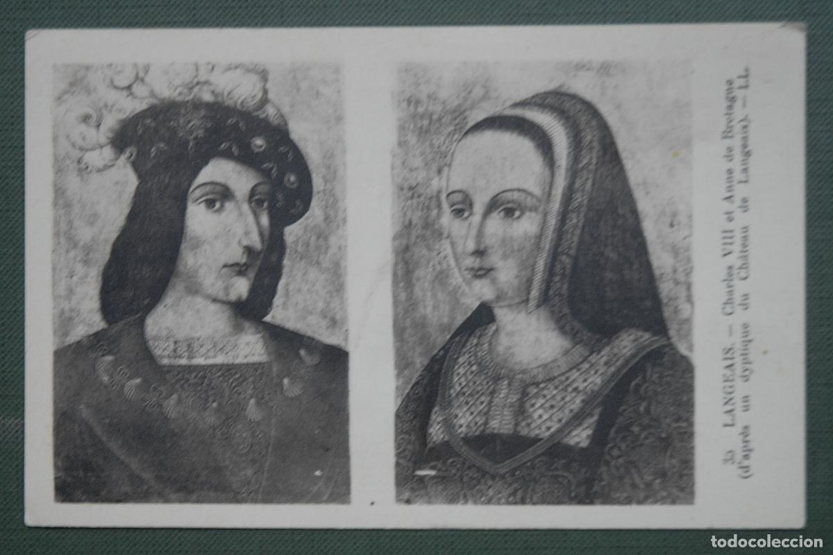 Postales: Antigua postal - 35 LANGRAIS - CHARLES VIII ET ANNE DE BRETAGNE - LL.