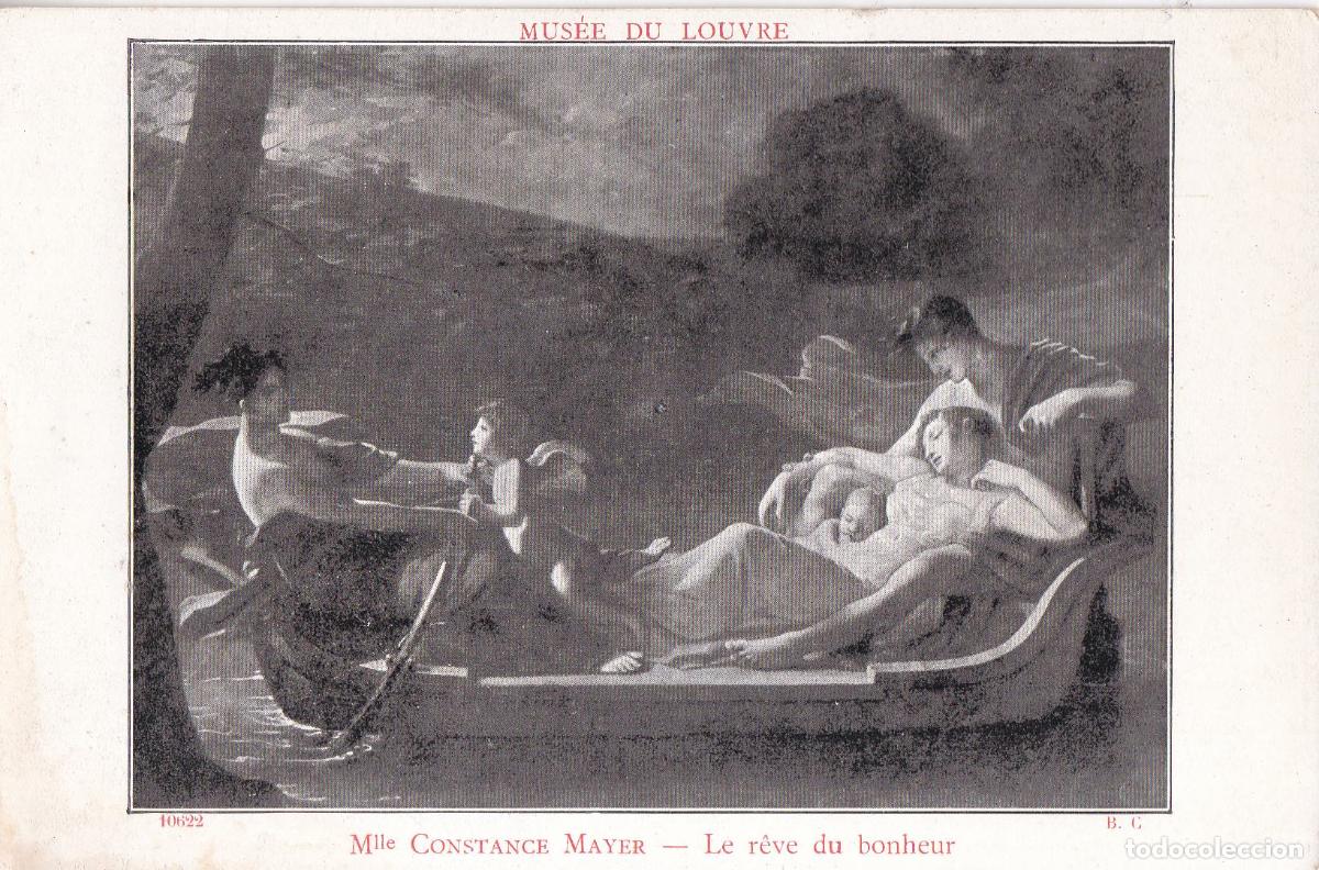Postkarten: POSTAL OBRA DE CONSTANCE MAYER, LE R&Ecirc;VE DU BONHEUR - MUSEO DEL LOUVRE - S/C