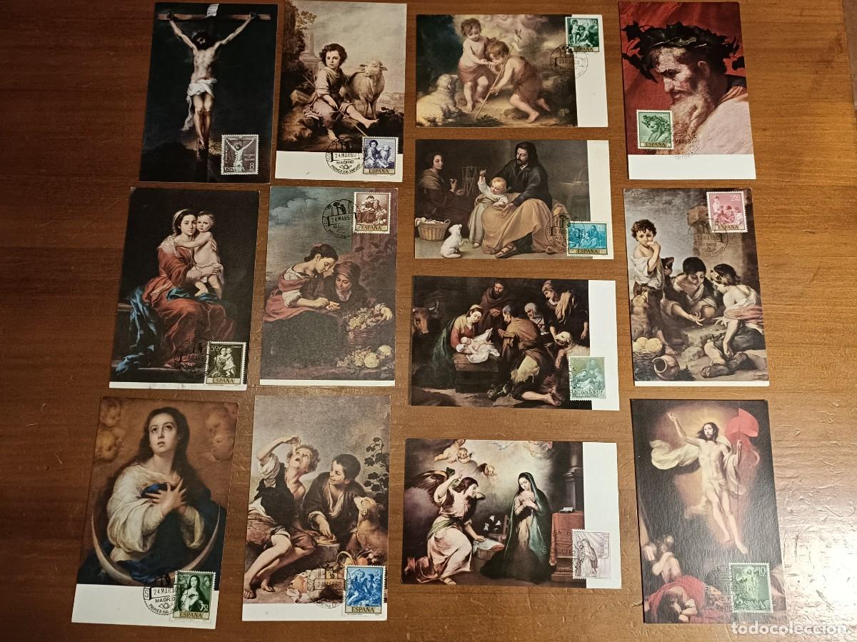 Postales: Lote de 13 enteros postales de 1960-62-63 del maestro Murillo