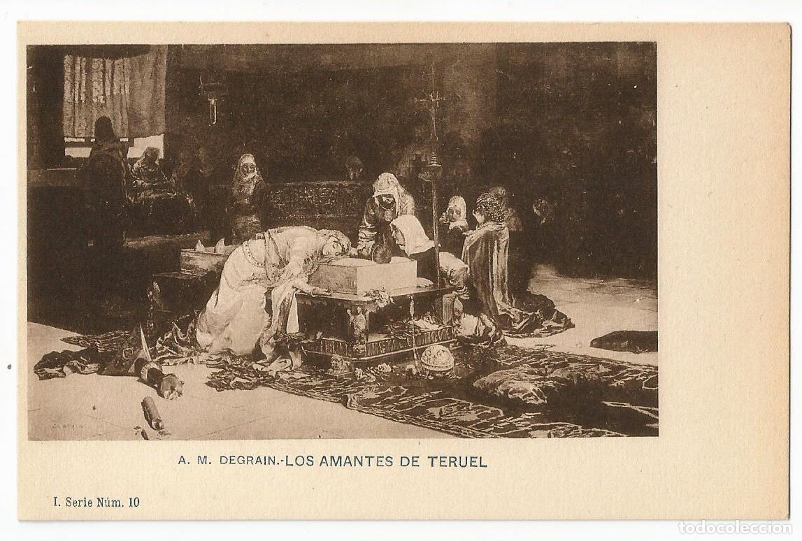 Cartes Postales: A. MU&Ntilde;OZ DEGRAIN - LOS AMANTES DE TERUEL - HAUSER Y MENET - SERIE 1 N &ordm; 10 - SIN DIVIDIR