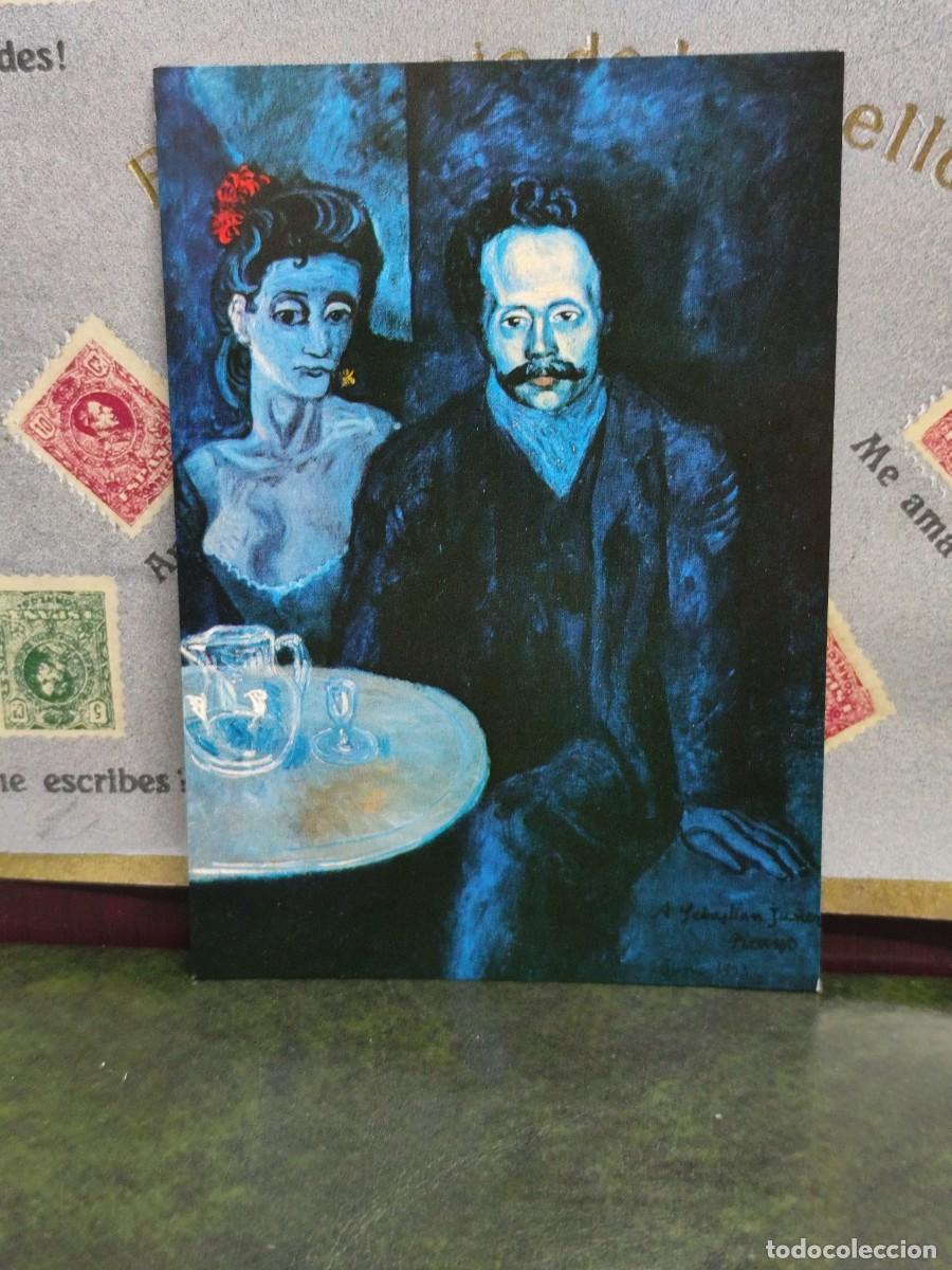 Cartes Postales: P4997 Postal Museo Picasso 289 S.Junyer-Vidal con una mujer al lado 1903. La pol&iacute;grafa