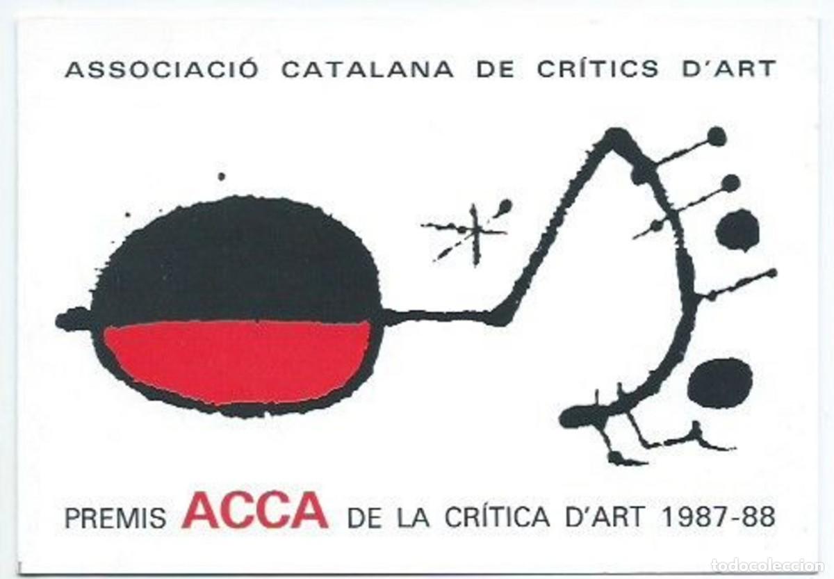 Cartes Postales: &rdquo; PREMIS ACCA 1987-88 &rdquo;.- ASSOCIACIO CATALANA DE CRITICS D&acute;ART.- BARCELONA