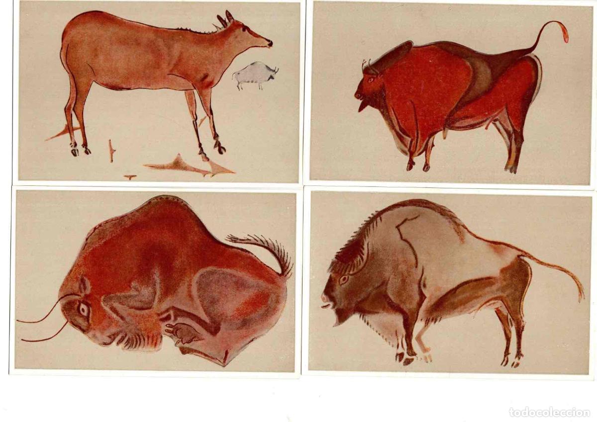 Cartes Postales: LOTE 6 TARJETAS POSTALES PINTURA PREHISTORICA CUEVA DE ALTAMIRA. BLASS