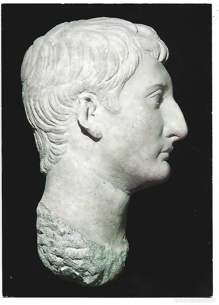 Cartes Postales: CABEZA EN MARMOL DE DRUSO MINOR (PUENTE GENIL).- MUSEO ARQUEOLOGICO.- CORDOBA
