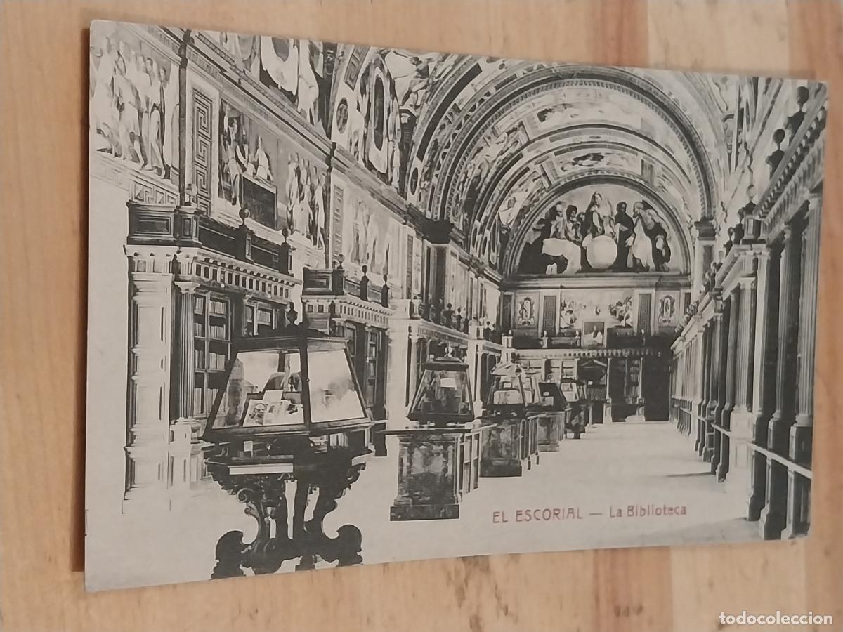 Postcards: ESCORIAL BIBLIOTECA ED CASTA&Ntilde;EIRA ALVAREZ HIJO NICOLAS SERRANO SC